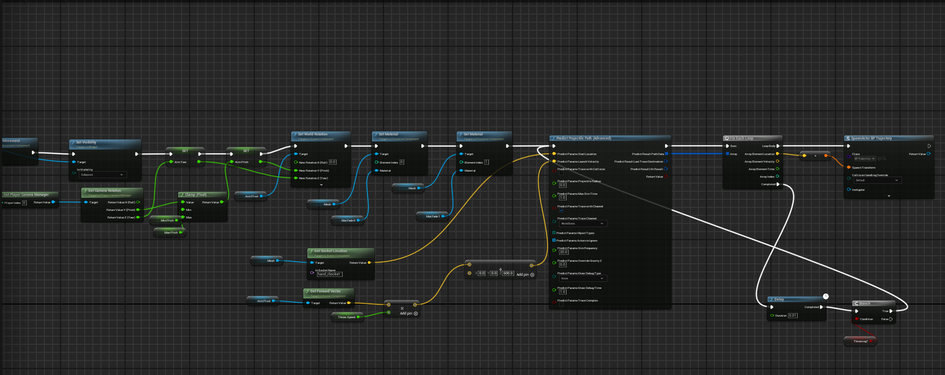 AimCube3 blueprint code sample